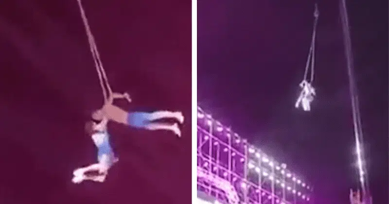 ¡Trágico! Muere trapecista al caer de una altura de nueve metros en plena función de circo