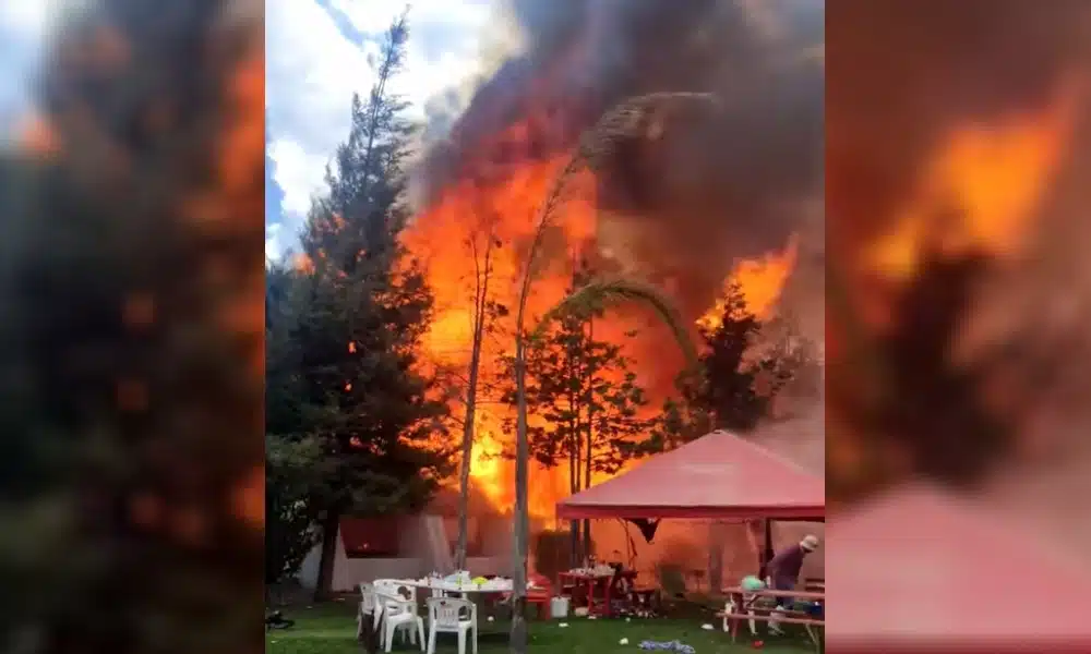 ¡Tremendo susto! Reportan incendio en balneario de Lagos de Moreno, en Jalisco