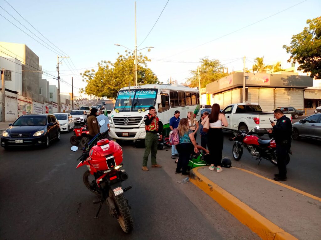 Motociclista atropellado por camión en Culiacán