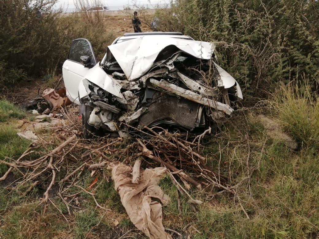 Choque con retroexcavadora en Guasave