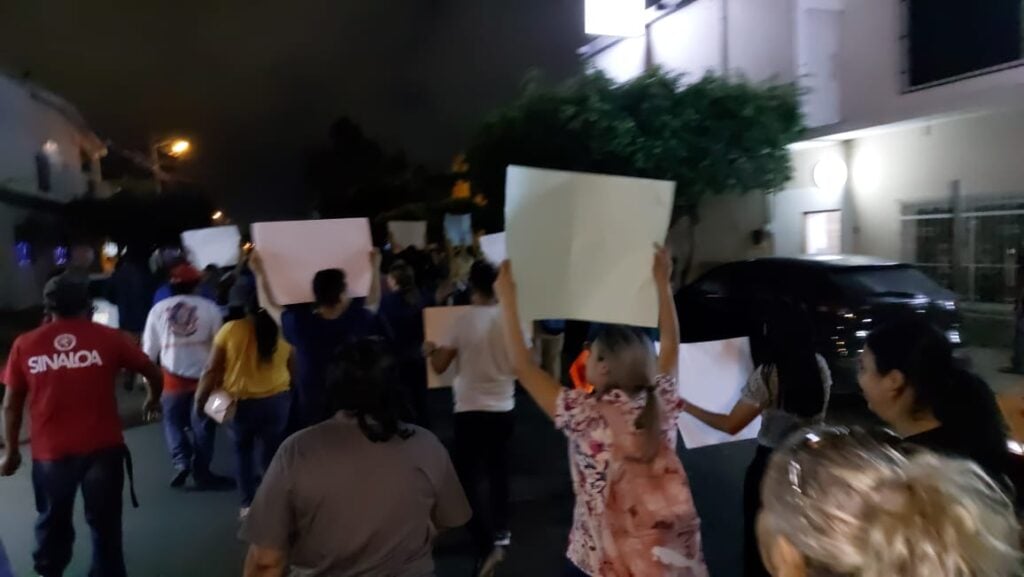 Manifestación de Stasam en el Hospitalito de Mazatlán