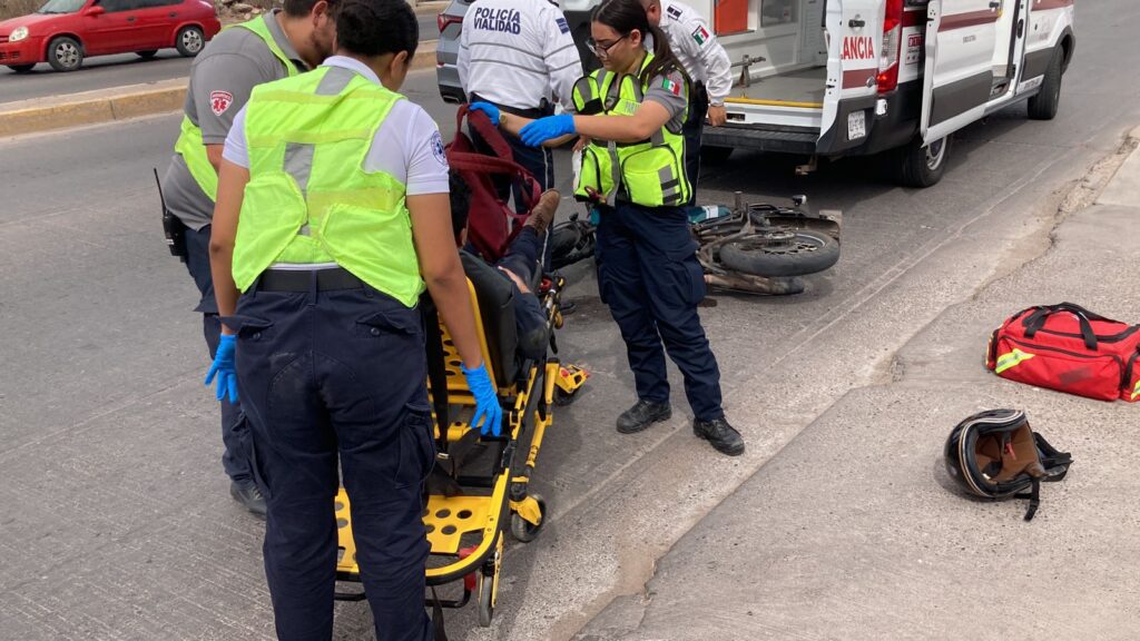 Accidente motociclista en Los Mochis