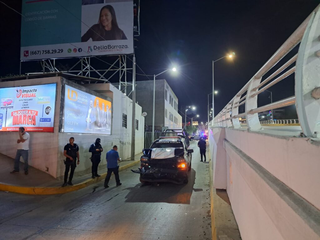 Choque de patrulla en Culiacán
