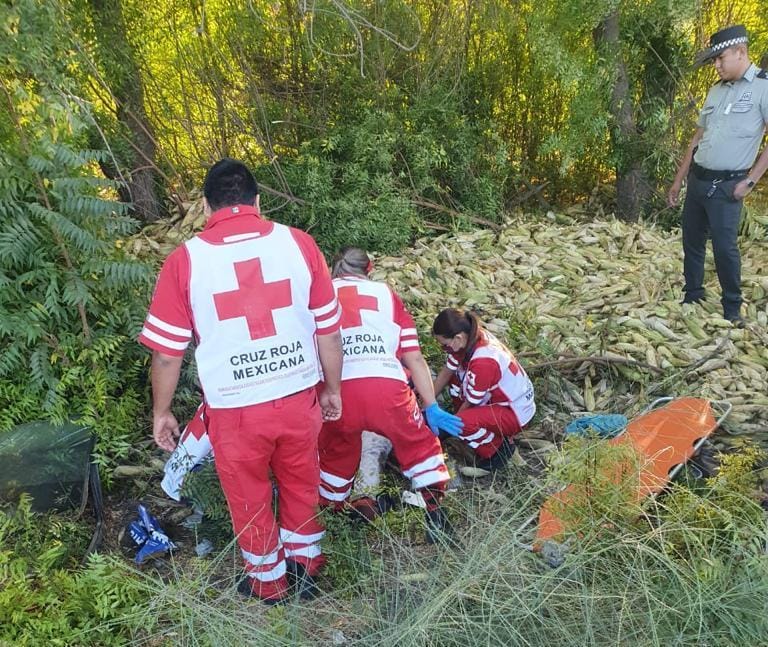 Accidente Volcadura Guasave Cruz Roja