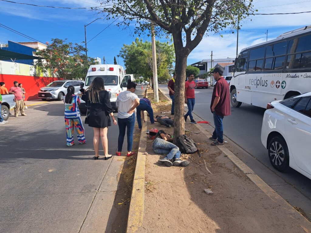 Accidente de moto en Culiacán 