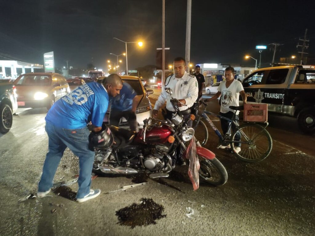 Accidente motocicleta Mazatlán