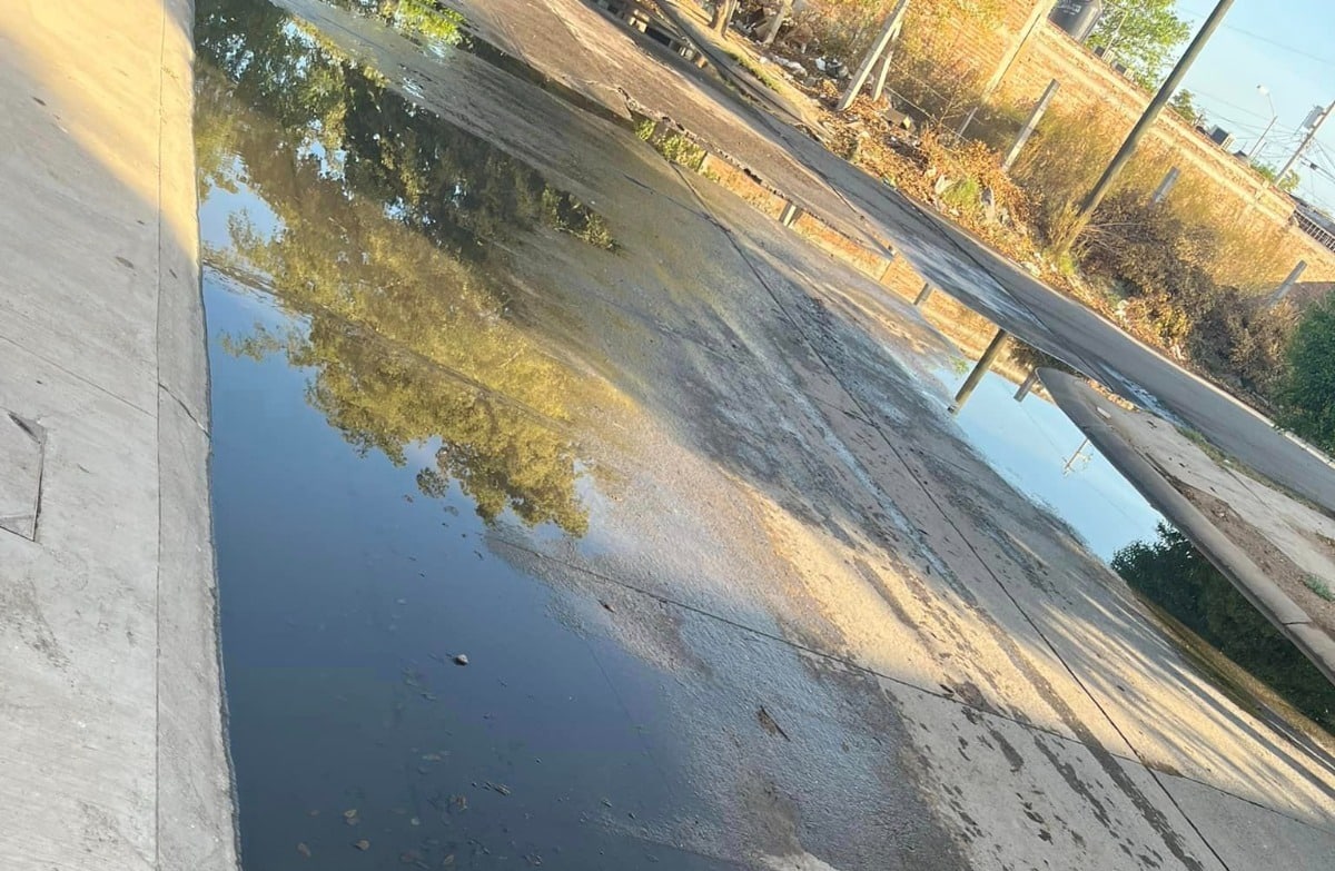 Aguas negras, Fraccionamiento San Rafael, Los Mochis