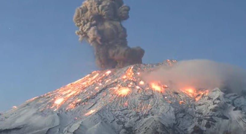 Alerta por volcán Popocateptl