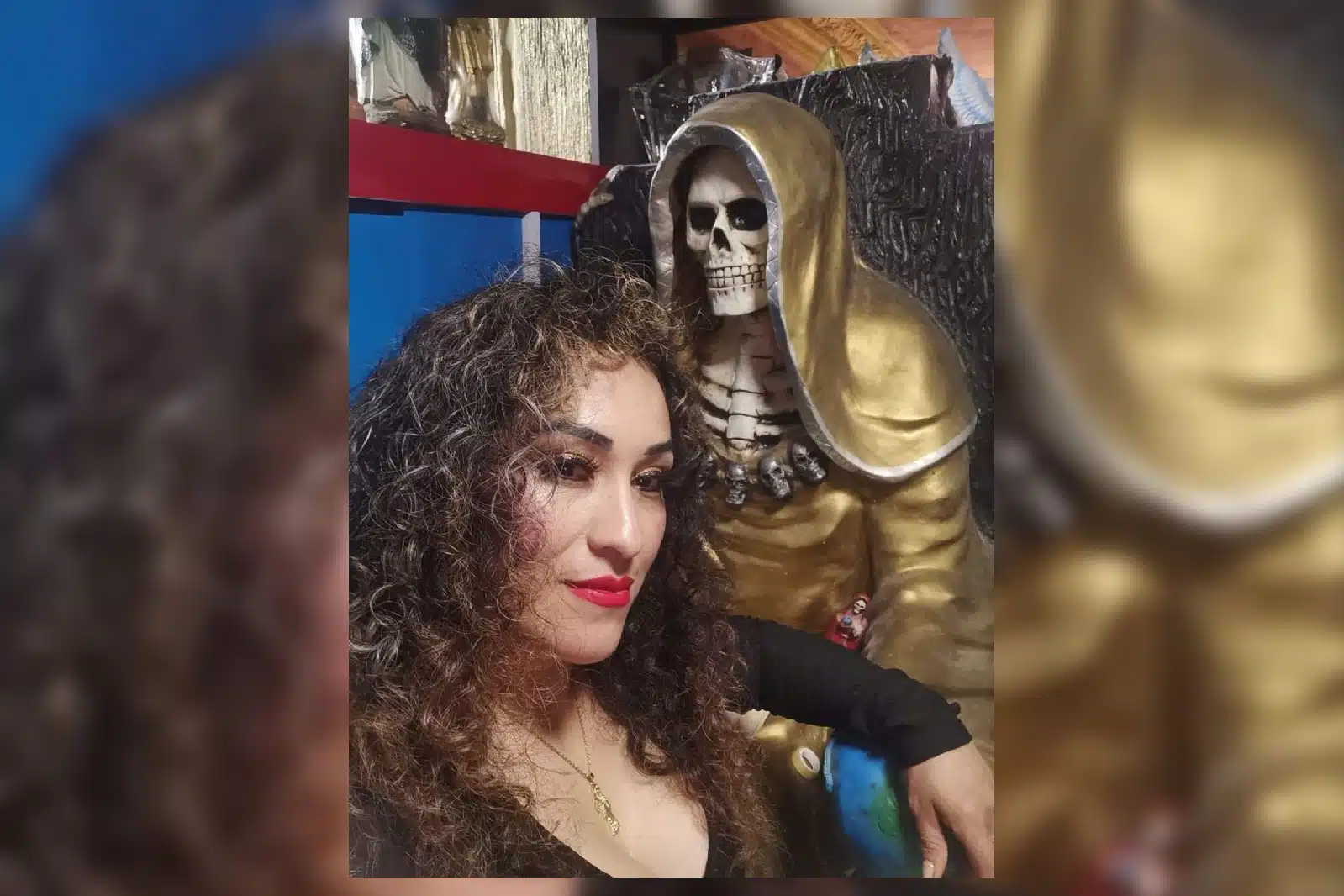 Asesinan a mujer en templo de la Santa Muerte en Metepec
