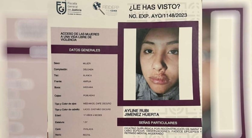 Ayline Rubi desaparecida