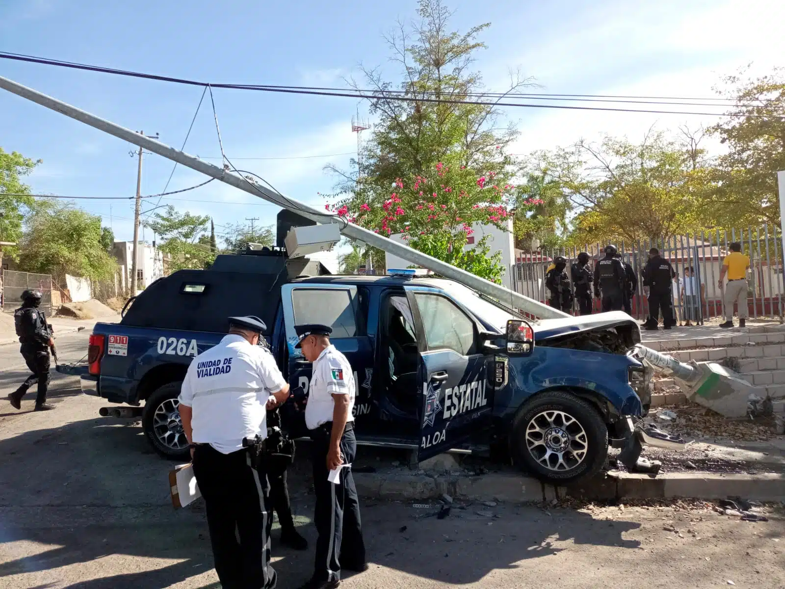 Surgen detalles de la persecución en Culiacán que culminó en choque: Policías iban tras grupo armado