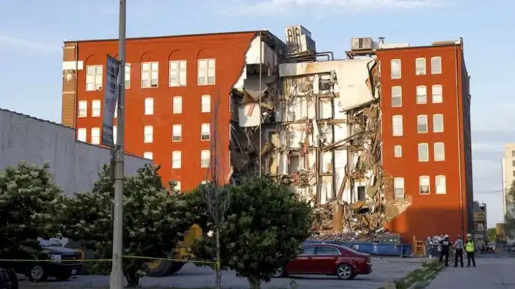 Derrumbe edificio en Iowa