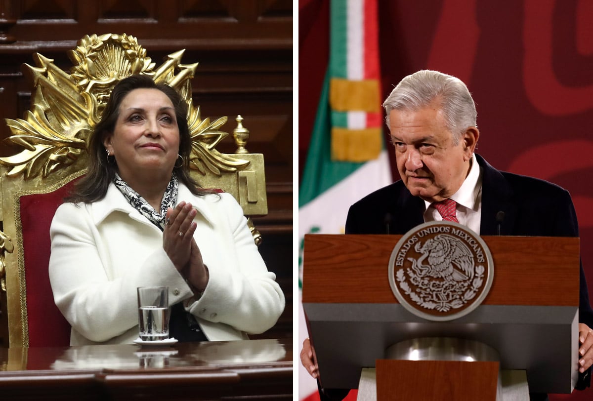 Dina Boluarte y AMLO