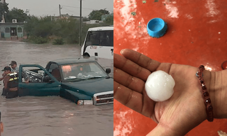 Granizada en Coahuila