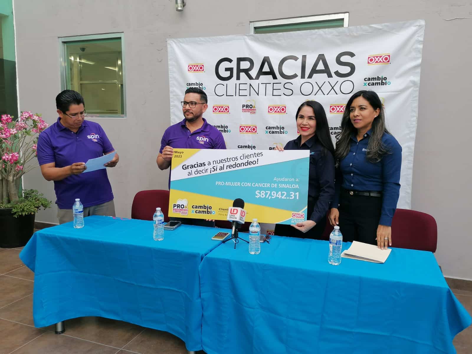Dona tienda Oxxo más de $87 mil a Encauza IAP en apoyo a pacientes oncológicos