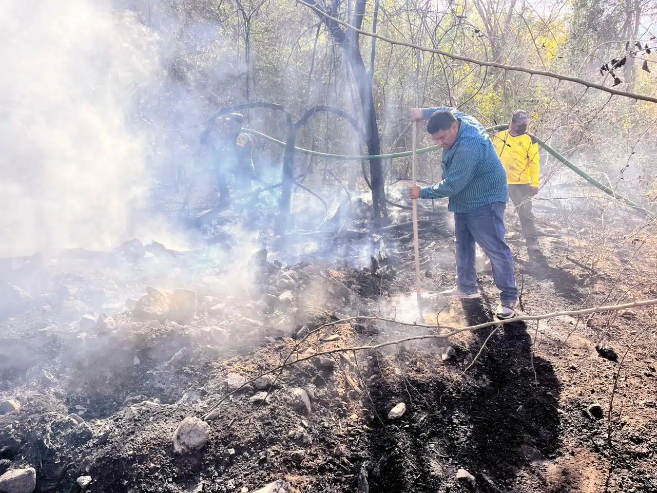 Al menos 600 hectáreas fueron afectadas por incendio en Imala, Culiacán