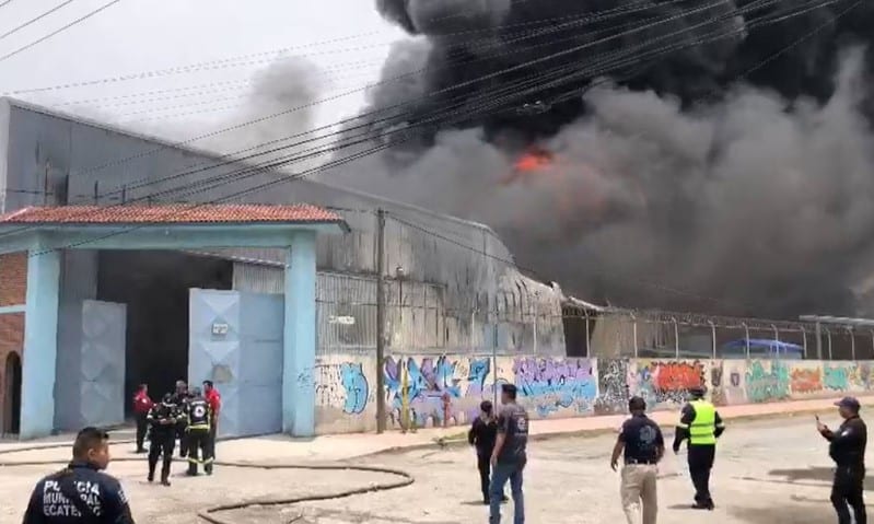 Incendio san pedro xalostoc