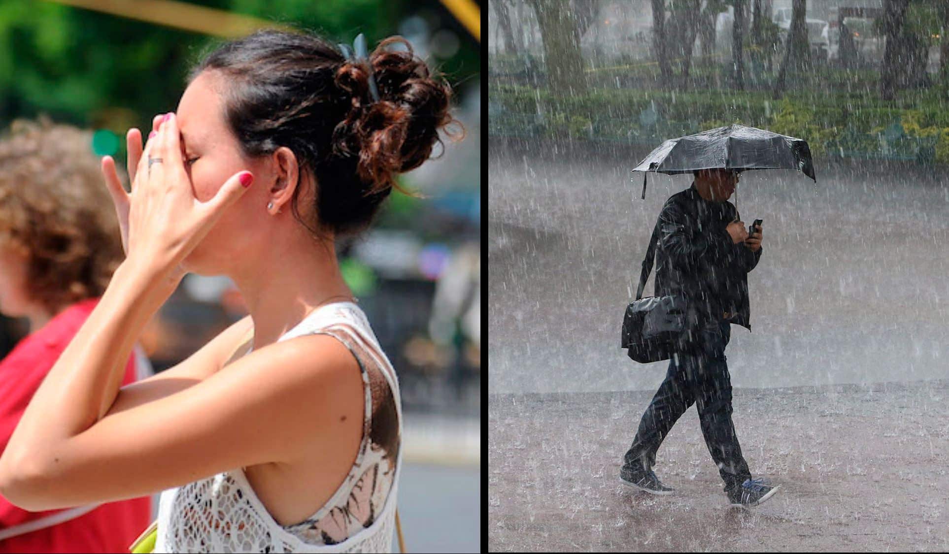 Lluvia, Calor