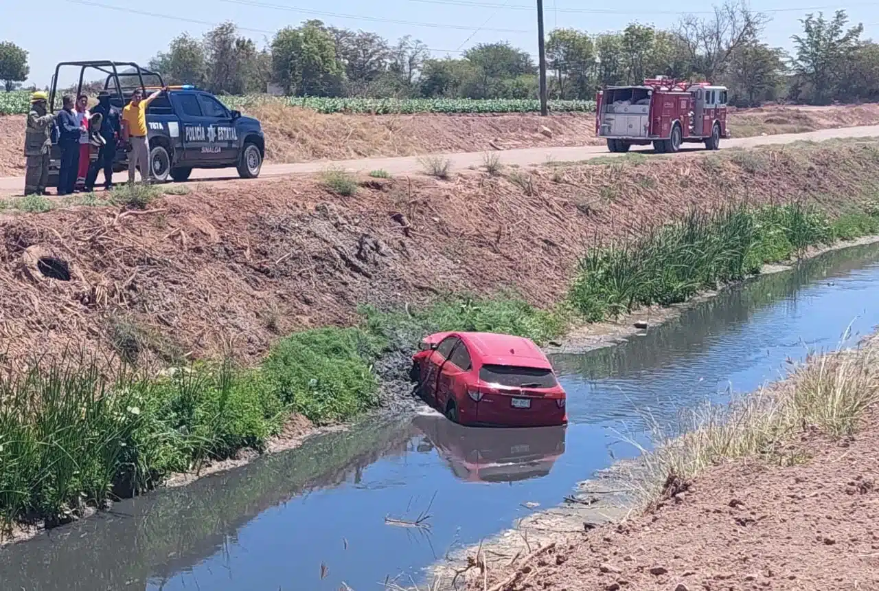 Mujer cae con todo y su perro a dren de Los Mochis