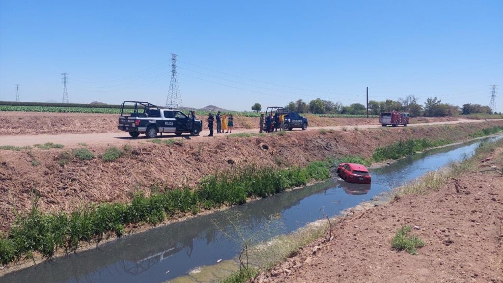 Mujer cae con todo y su perro a dren de Los Mochis 