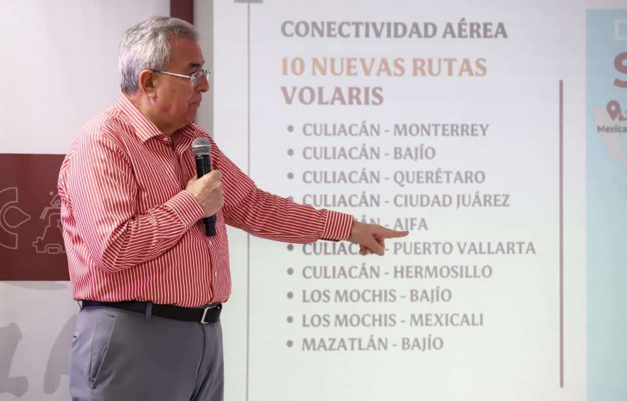 Rubén Rocha Moya, Nuevas rutas aéreas