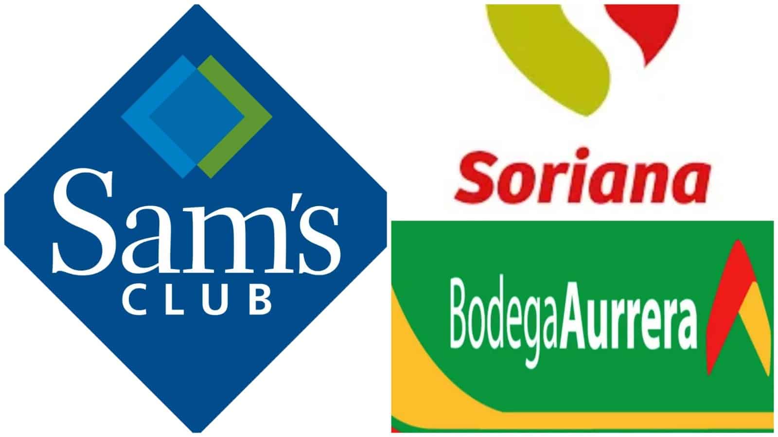Sam's, Soriana, Aurrera