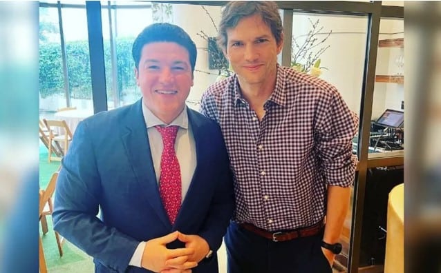 Samuel García y Ashton Kutcher