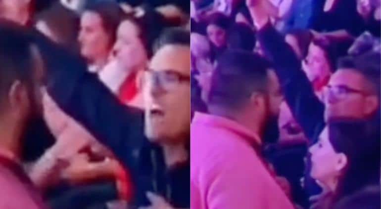 ¡Se agarró! Sergio Sepúlveda de Venga La Alegría, armó tremenda bronca durante concierto de Gloria Trevi con fan