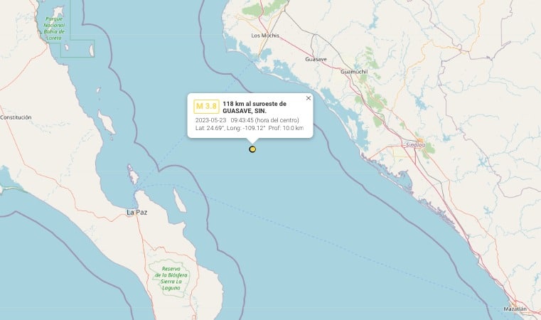 Sismo Guasave
