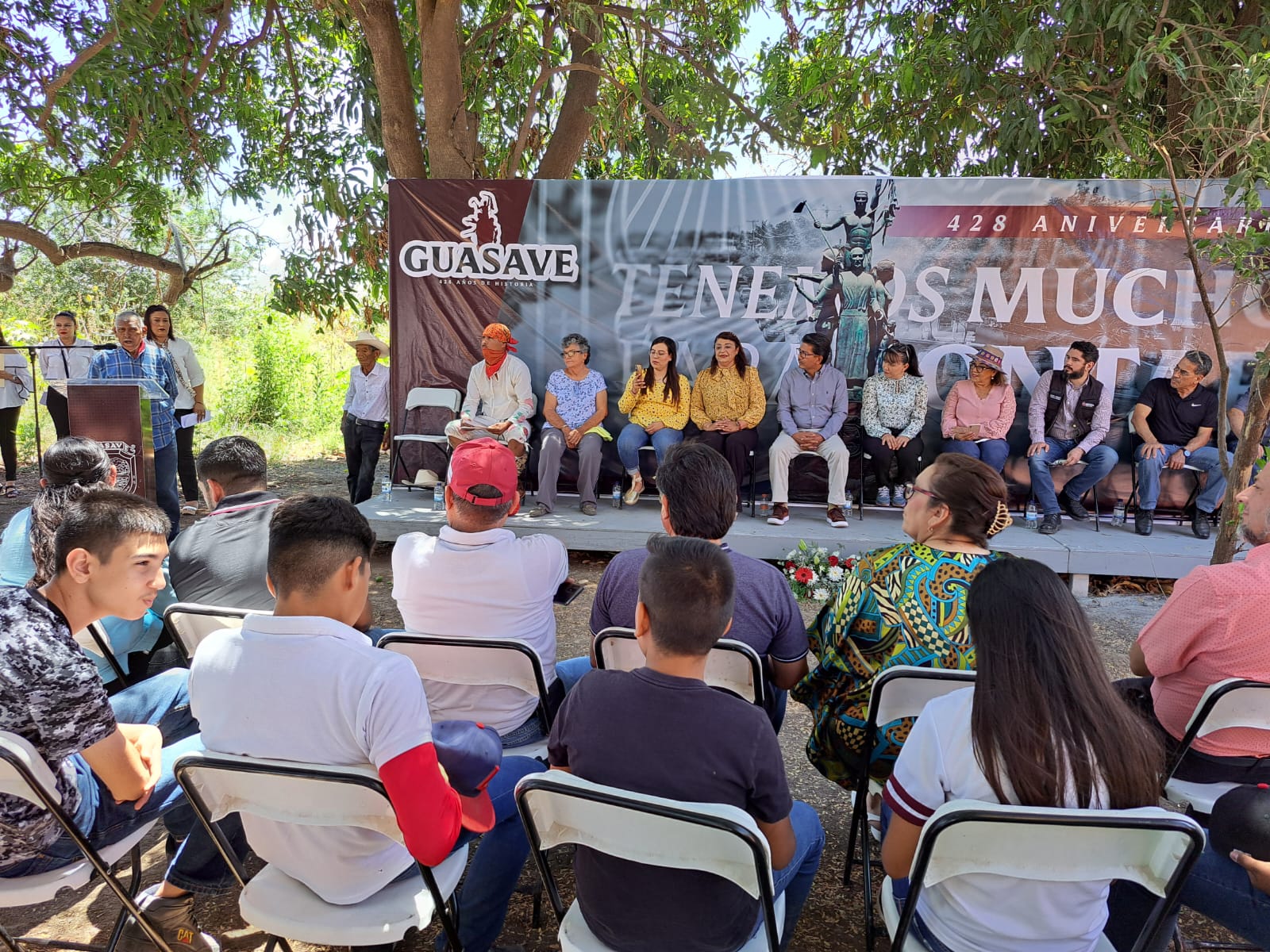 Llegan al Ombligo cultural de Guasave, para conmemorar el 428 aniversario de su fundación