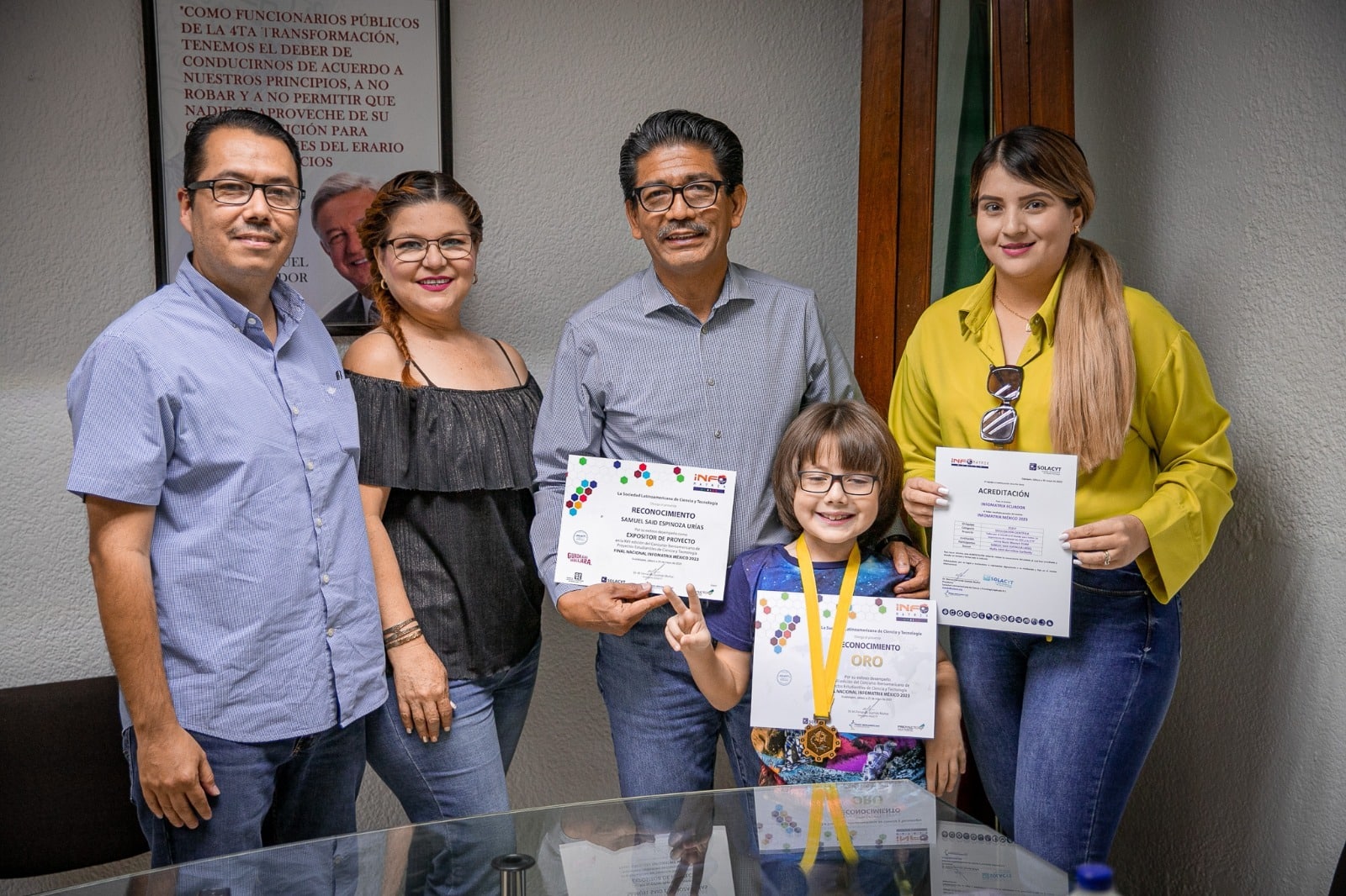El guasavense de ocho años representará a México en el Concurso Latinoamericano de Proyectos en Ciencia y Tecnología Infomatrix Latinoaméric
