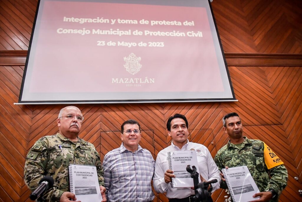 Integran Consejo Municipal de Protección Civil en Mazatlán; mantienen sesión permanente
