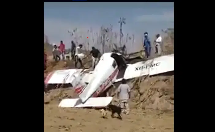 avioneta desplome Puebla