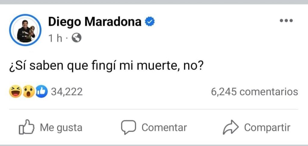 Facebook Maradona