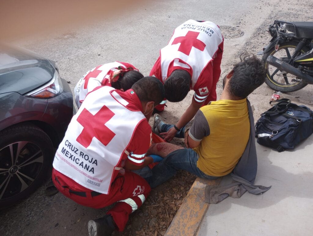 Motociclistas lesionados en Guasave