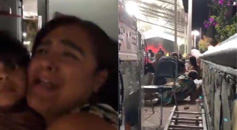 VIDEO: Habitantes de NL confunden pirotecnia con balacera; provocan estampida