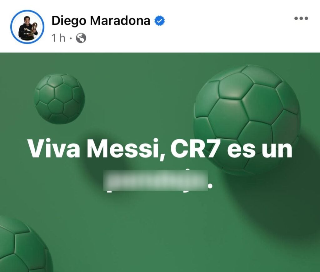 Facebook Maradona