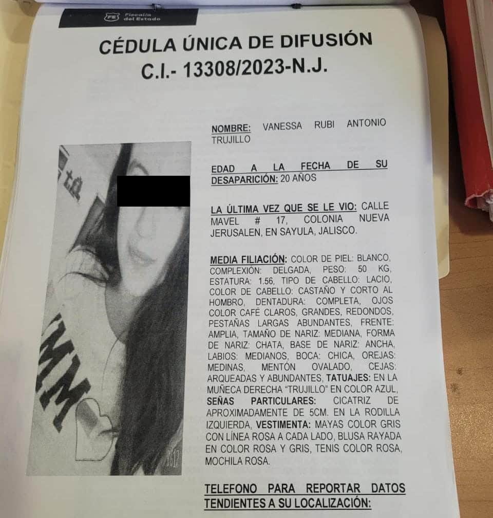 Vanessa Rubí localizada en Mazatlán