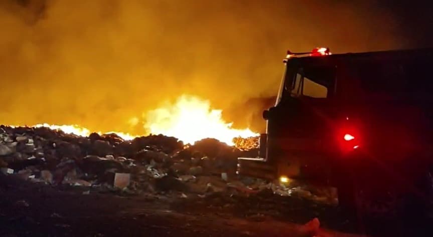 incendio de basurón