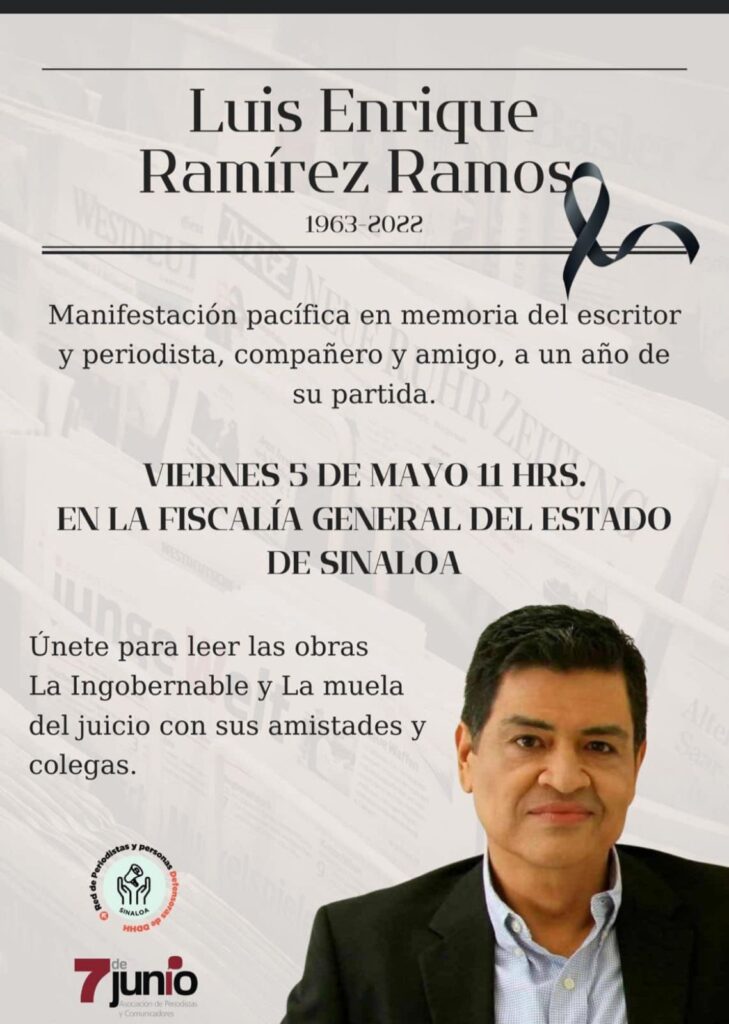 manifestación-Luis Enrique Ramírez