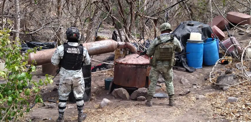 narco laboratorio Michoacán