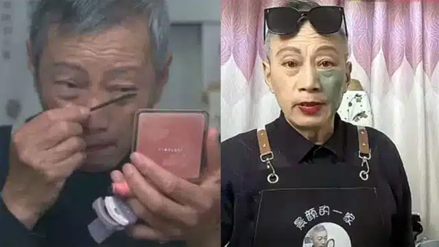 ¡Aplausos! Abuelo se convierte en influencer de maquillaje ¡para salvar la vida de su nieto!