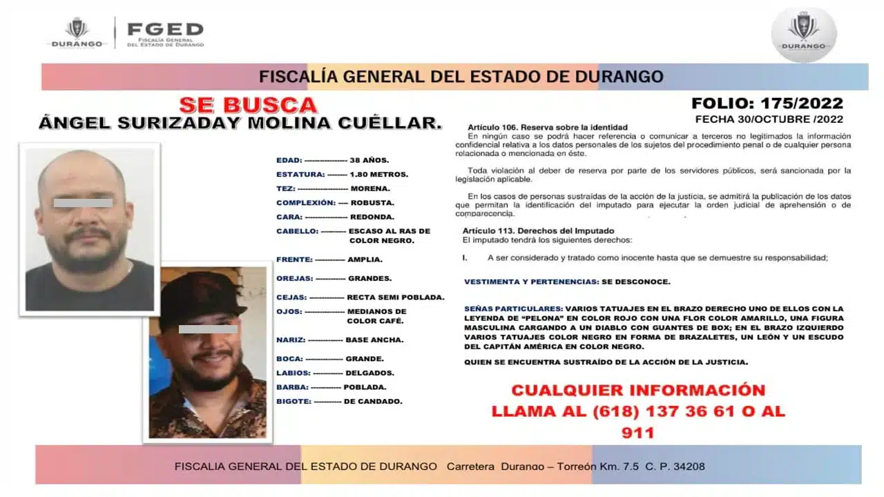 ¡Se buscan! Piden ayuda para dar con Ángel y José Luis; habrían asesinado a mujer en Durango