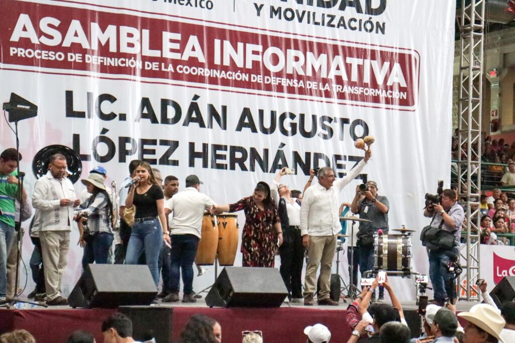 Mitin político de Adán Augusto López Hernández