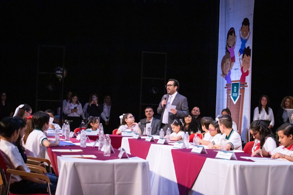 Participantes del Cabildo Niñas y Niños 2023 de Culiacán