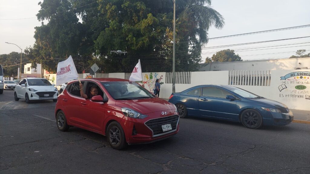 En Culiacán, realizan caravana en apoyo a Marcelo Ebrard, aspirante a la presidencia de México