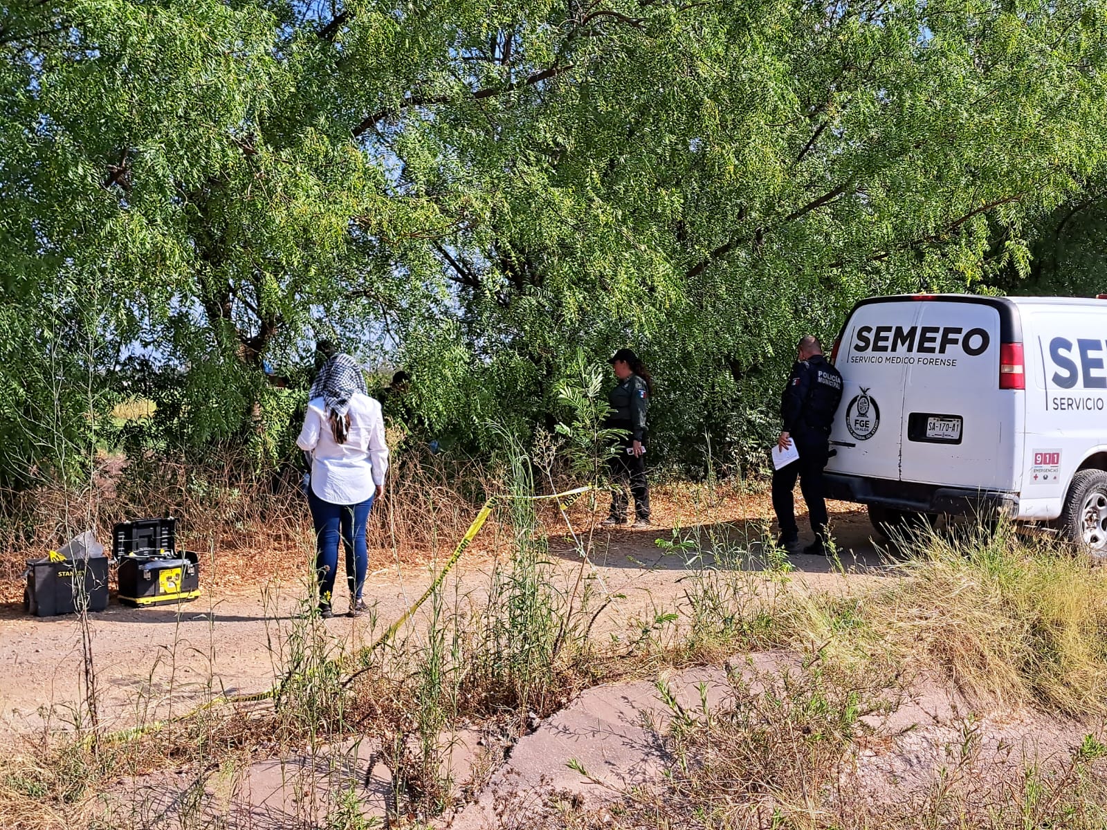El accidente ocurrió en un camino de terracería de la entrada al rancho Santa Clara