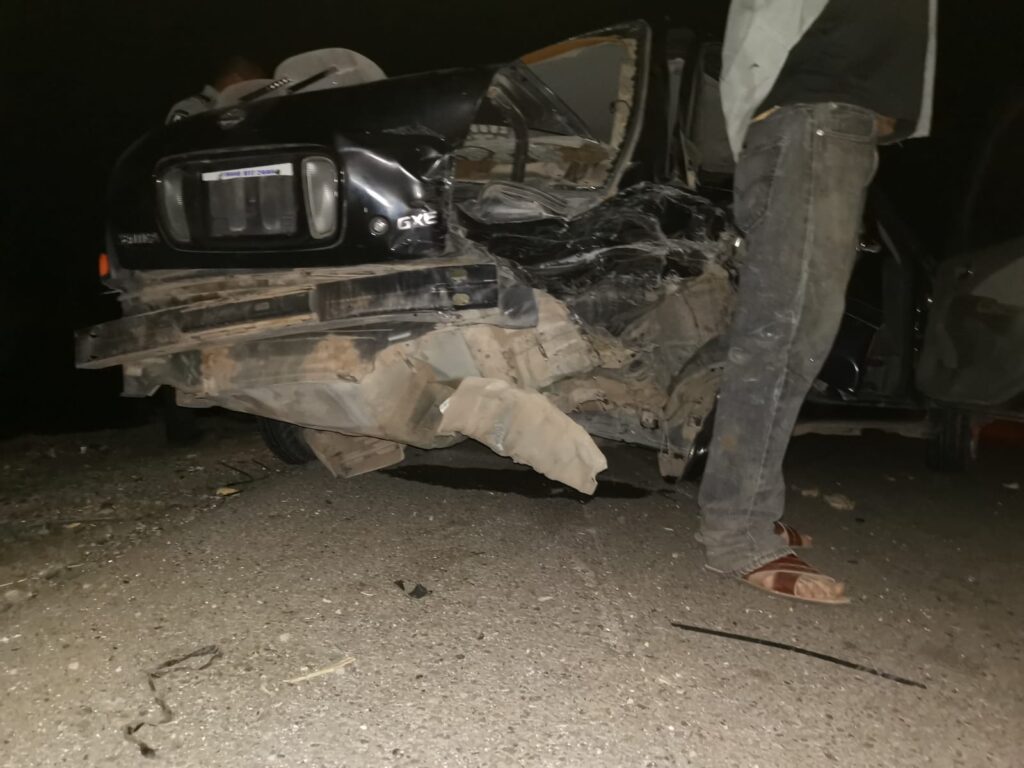 Accidente automovilístico en Cocheros Ahome