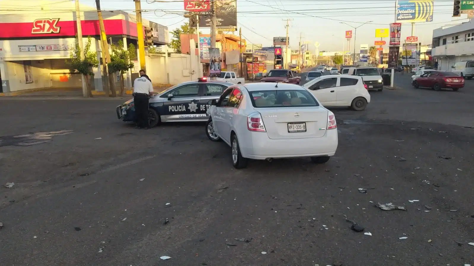 Se registra choque en Culiacán