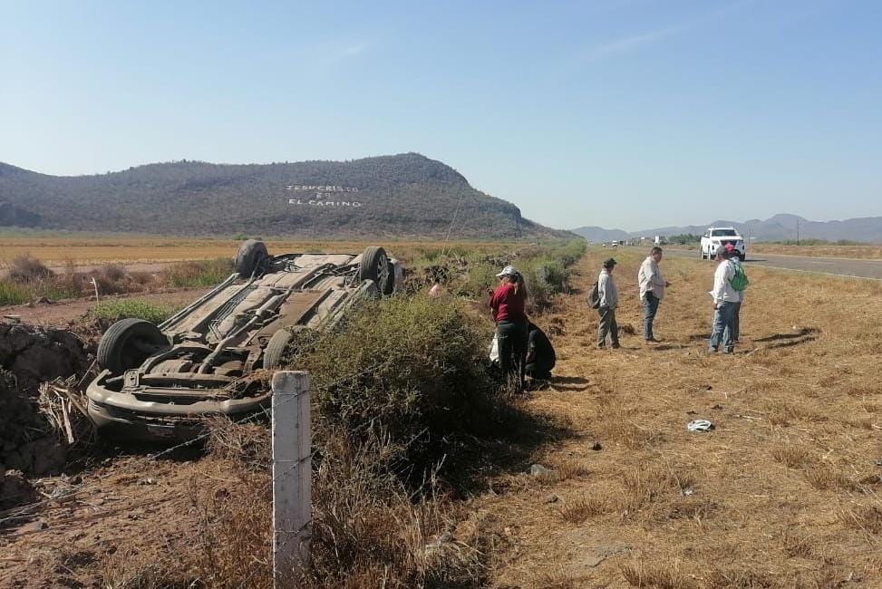 Accidente volcadura Ahome